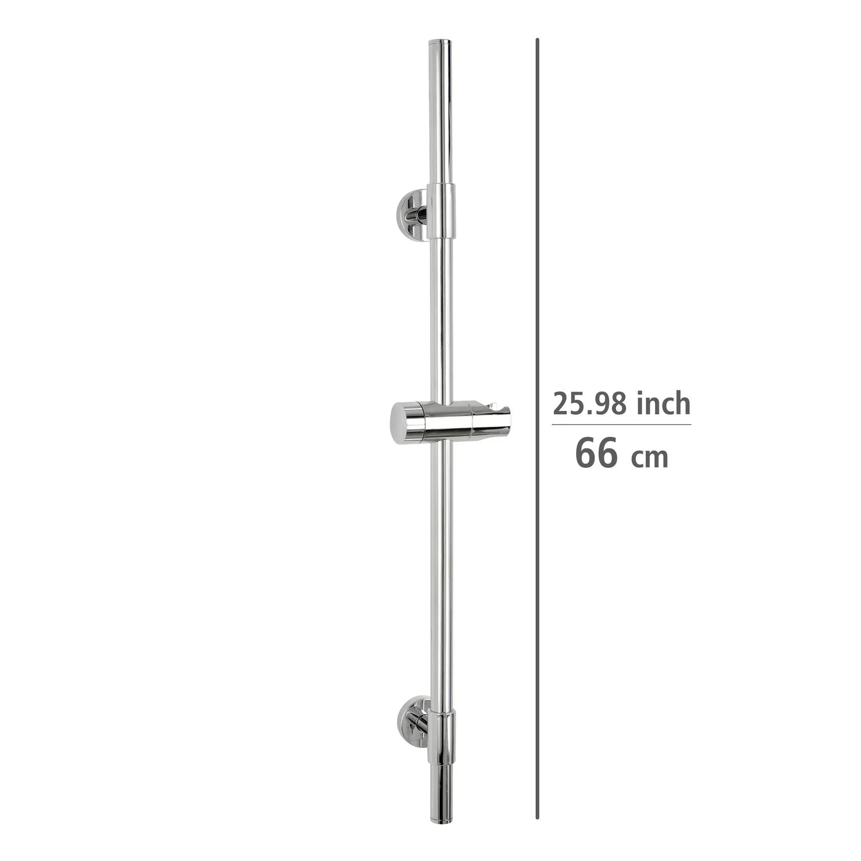Duschstange Basic Chrom, 66 cm - 2