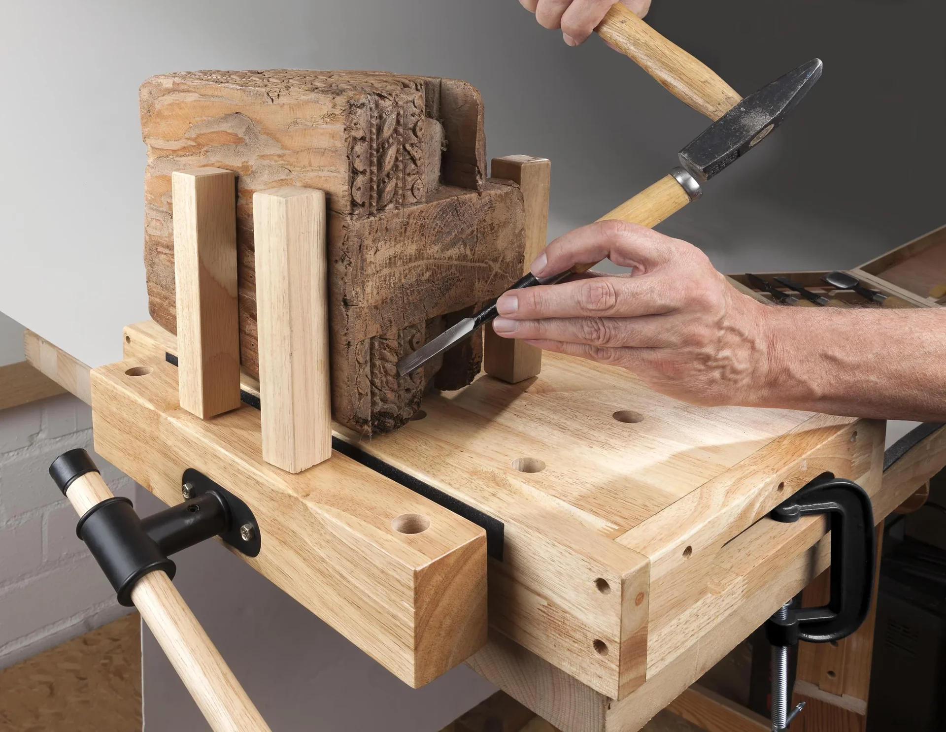 Mini - Hobelbank, transportabel - 8