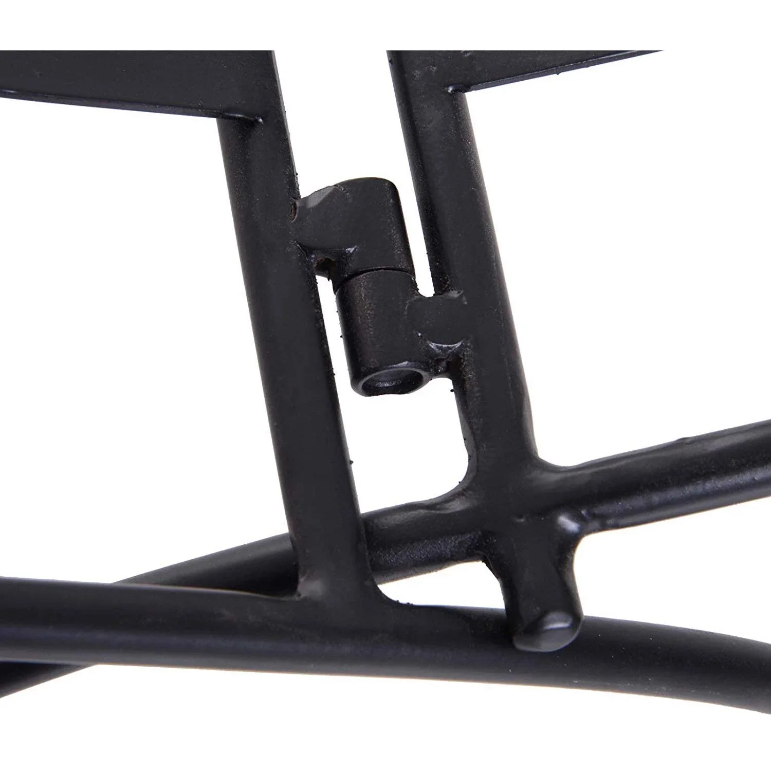 Kaminholzregal Brennholzregal Feuerholzregal Kaminholzhalter Holzablage Metall 30kg belastbar Schwarz 60 x 35 x 45 cm - 4