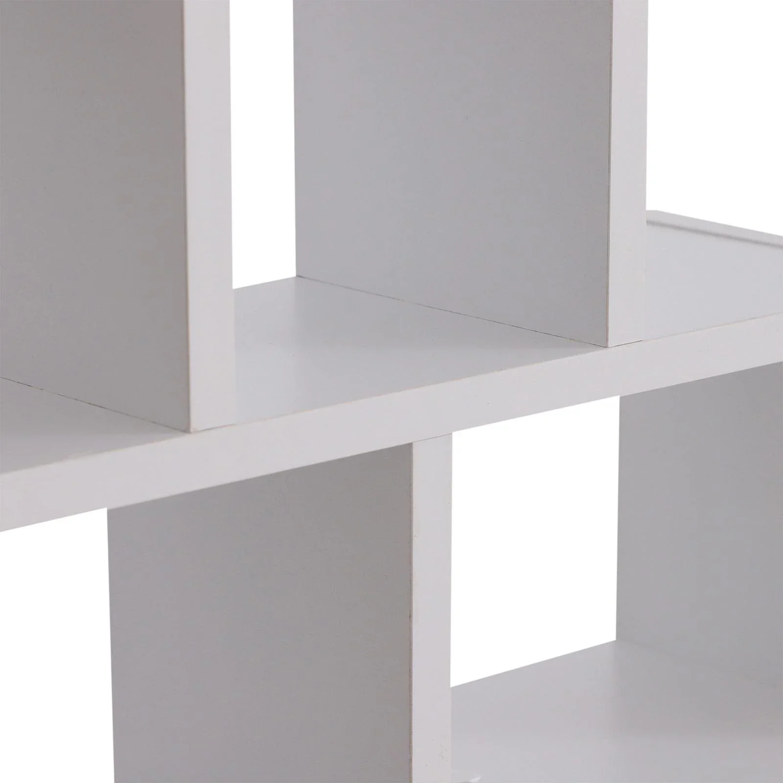 Wandregal Hängeregal Schweberegal Bücherregal Wandboard Organizer Holz Weiß 85 x 14,5 x 47,5 cm - 3