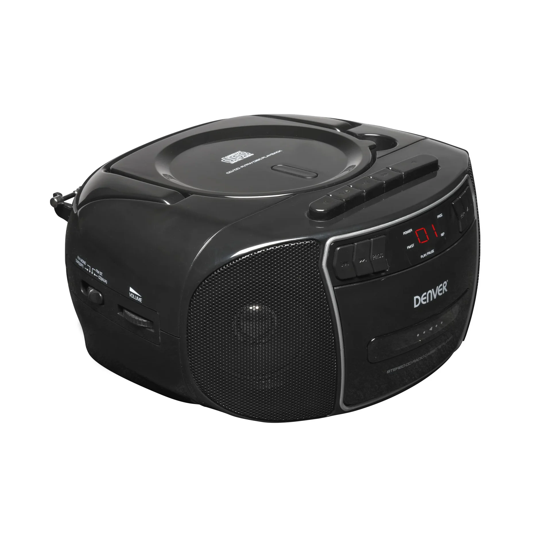Tragbarer CD-Player mit Kassette, Radio und Aux-Eingang TCP-40 - 6