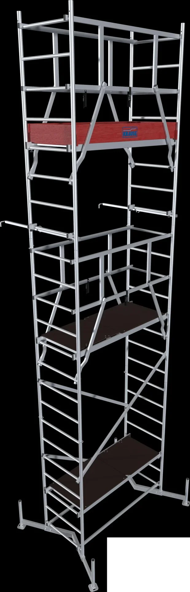 CT Komplettgerüst Arbeitshöhe 7 m inklusive 4 Fahrrollen 125 mm - 0