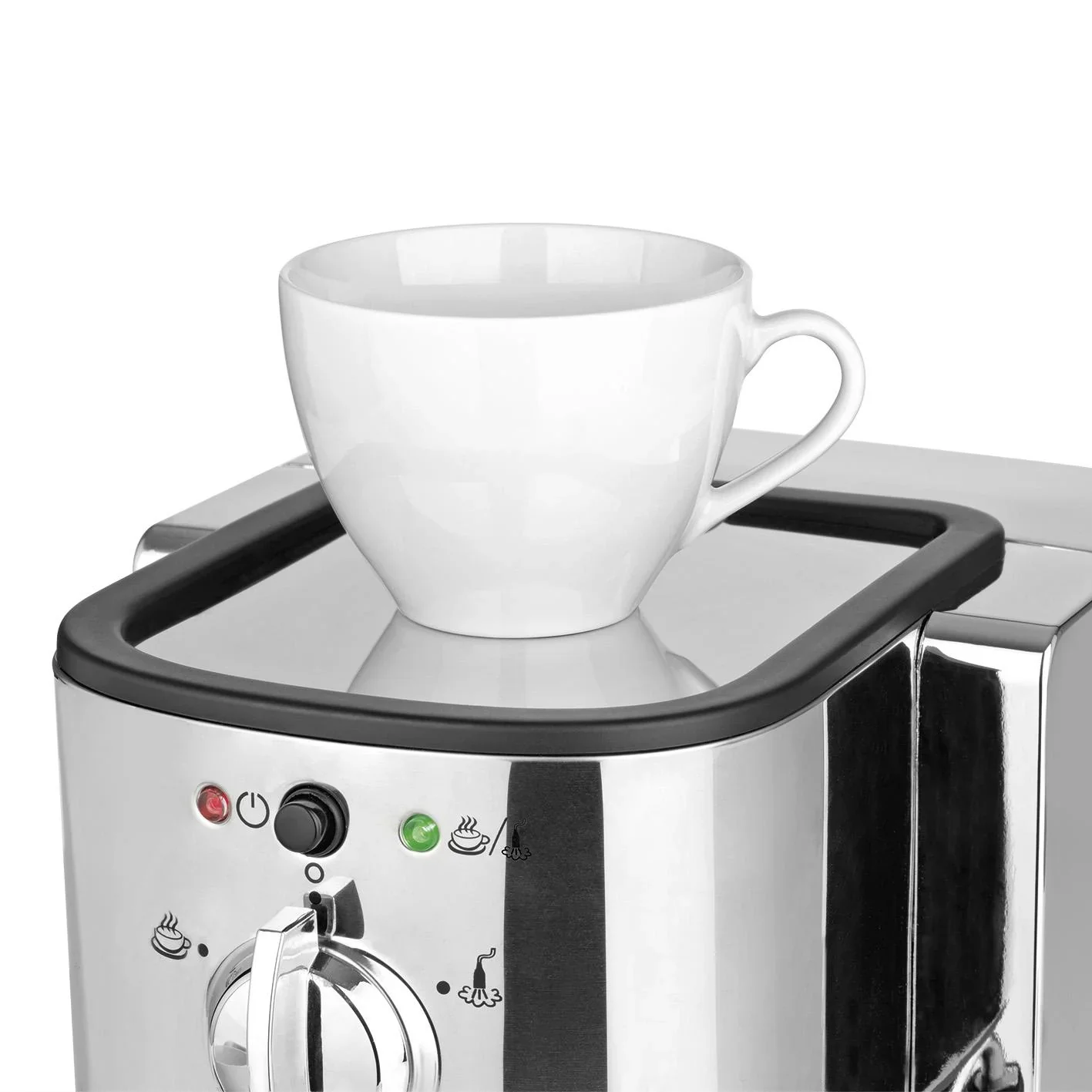 Espresso Perfekt, Siebträger-Maschine, silber - 0