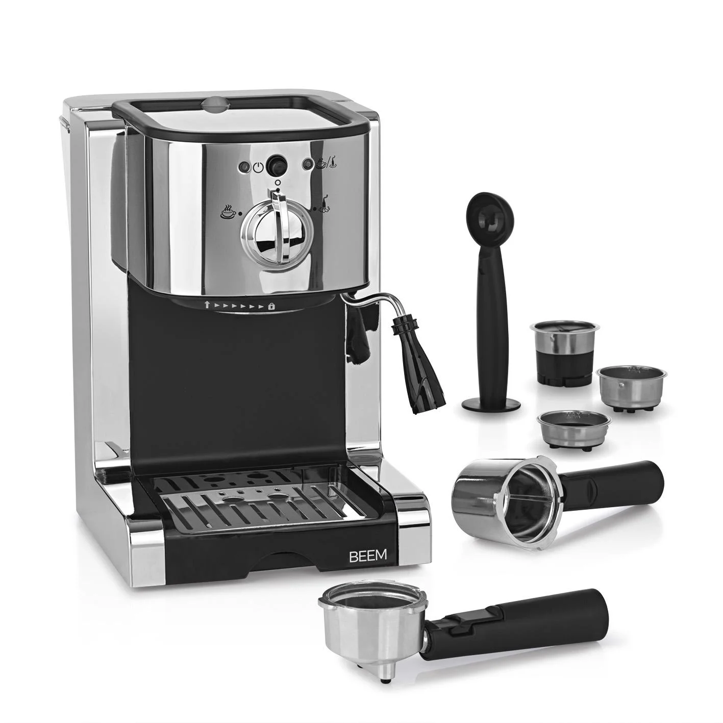 Espresso Perfekt, Siebträger-Maschine, silber - 10