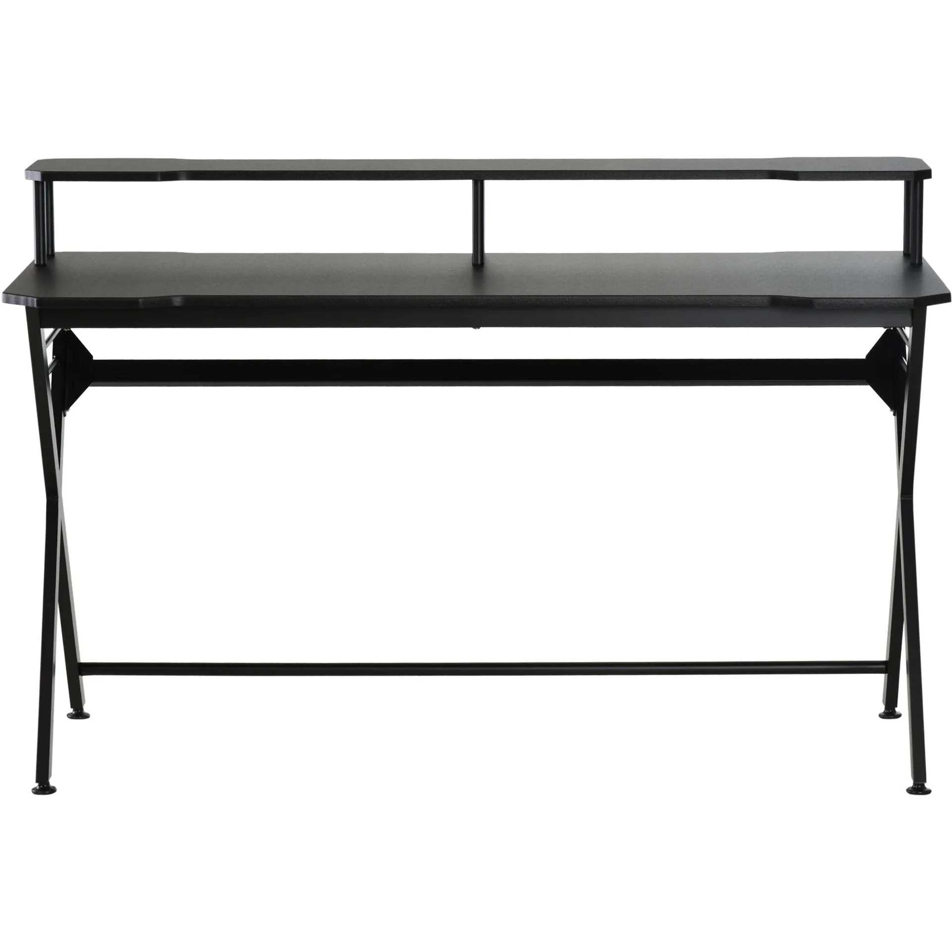 Schreibtisch mit Kopfhörerhaken, schwarz - 5