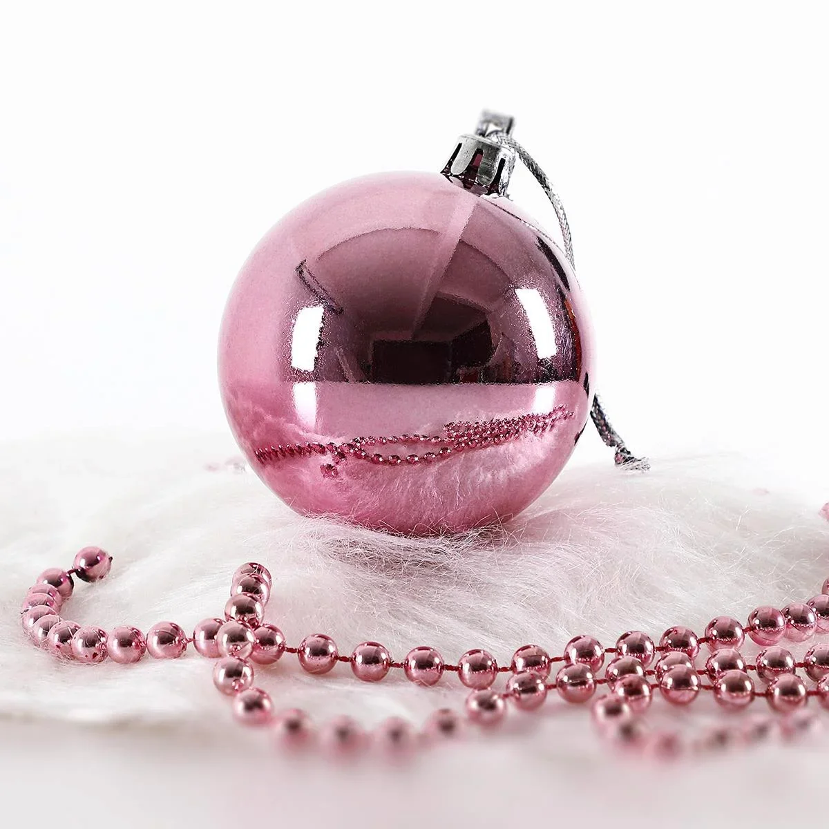 Weihnachtskugeln - Christbaumschmuck - 54 Stück Pink - 4