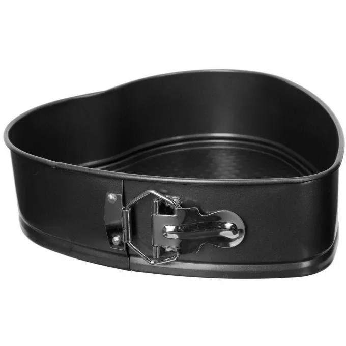 Abnehmbare Kuchenform - Herzform - 24 x 23 cm - Metall - 3