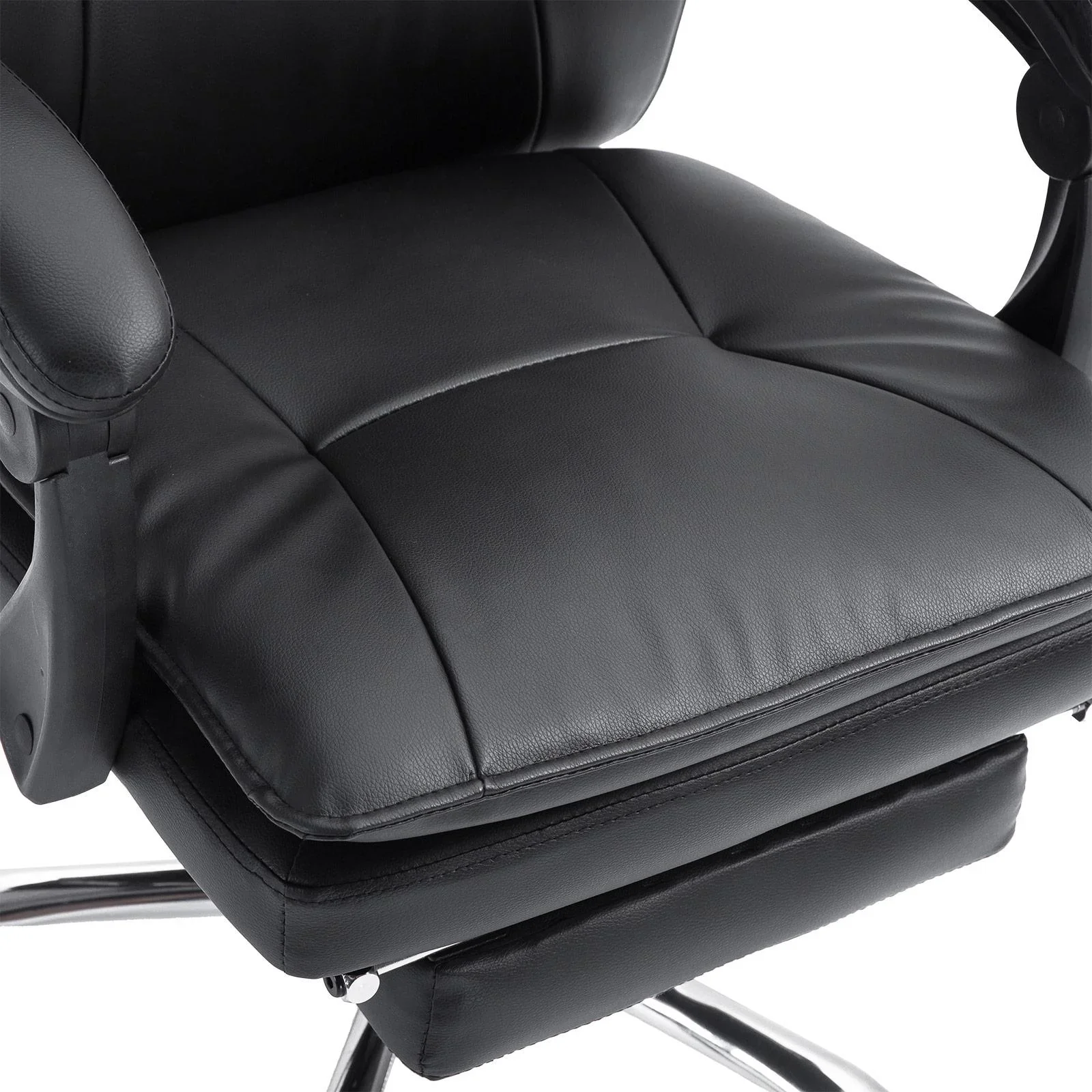 Chefsessel Bürosessel Bürostuhl Schreibtischsessel höhenverstellbar ergonomisch Schwarz 70 x 64 x (106 113) cm - 7