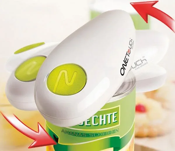 Vollautomatischer Sicherheits-Dosenöffner, Weiß/ Grün - 7