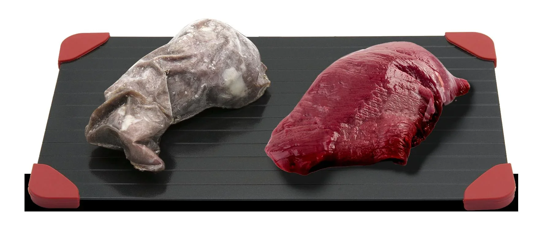 Auftau-Platte, Aluminium, Schwarz/ Rot, 35 x 20 cm - 0