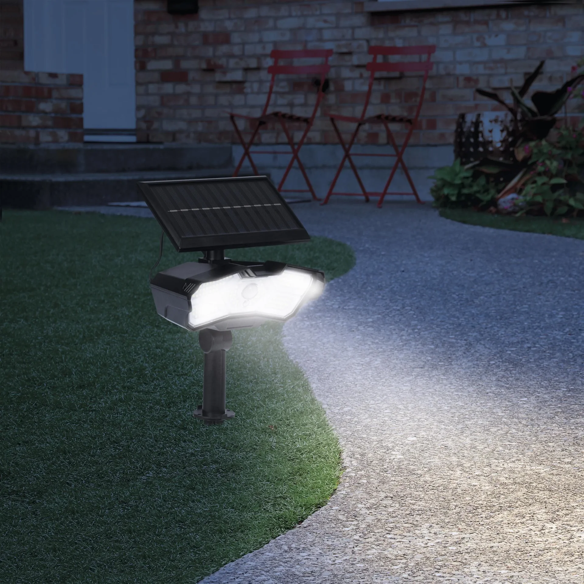 LED Solarstrahler mit Bewegungsmelder, 400 Lumen - 3