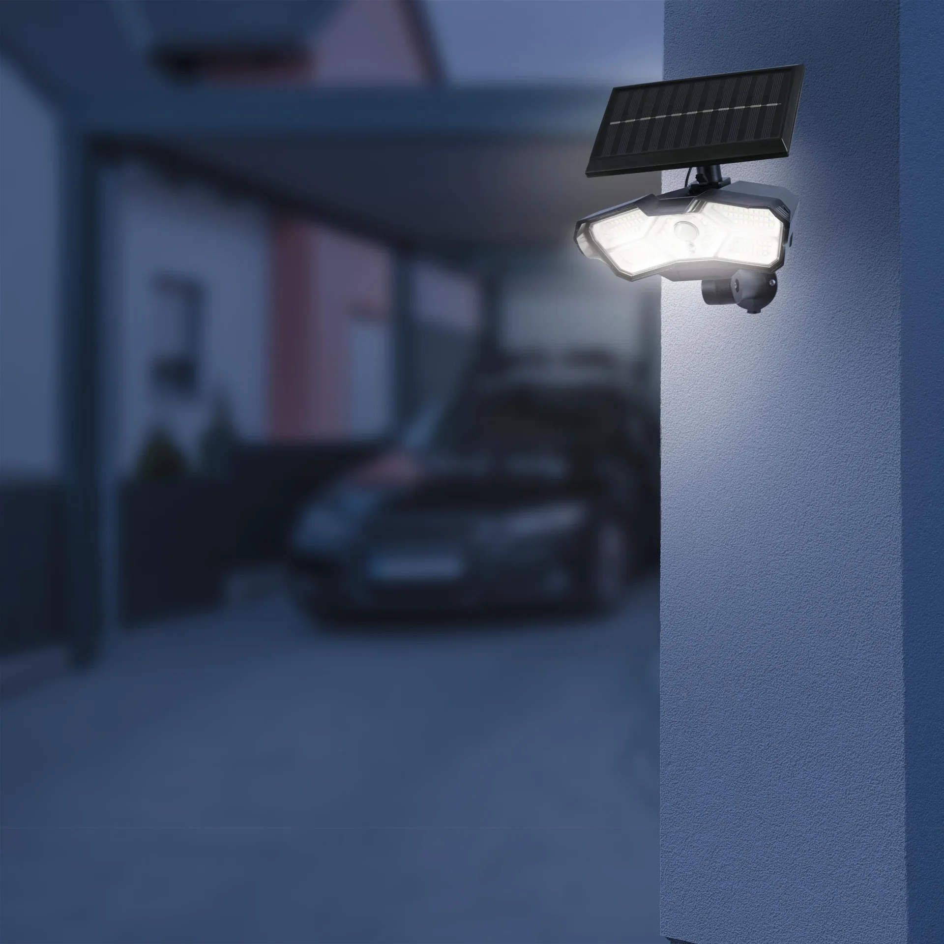 LED Solarstrahler mit Bewegungsmelder, 400 Lumen - 10