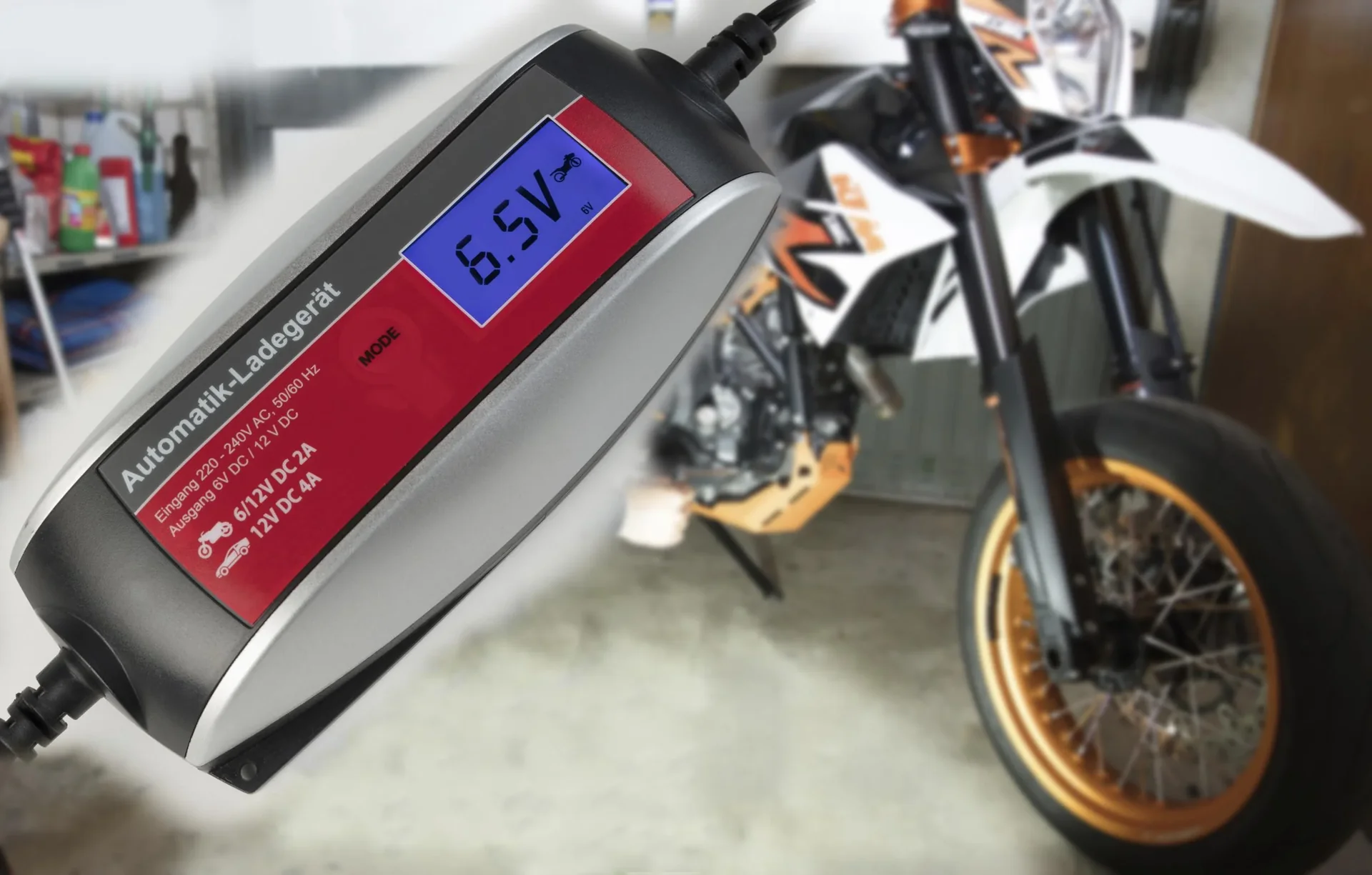 LCD Ladegerät Smart 6/12 Volt - 4