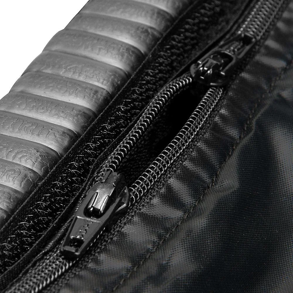 Aufbewahrungsbox Polyrotan auf Rädern schwarz 122 x 56 x 61cm - 3