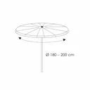 Schutzhülle Deluxe Partyschirm,ca.Ø180-200-0