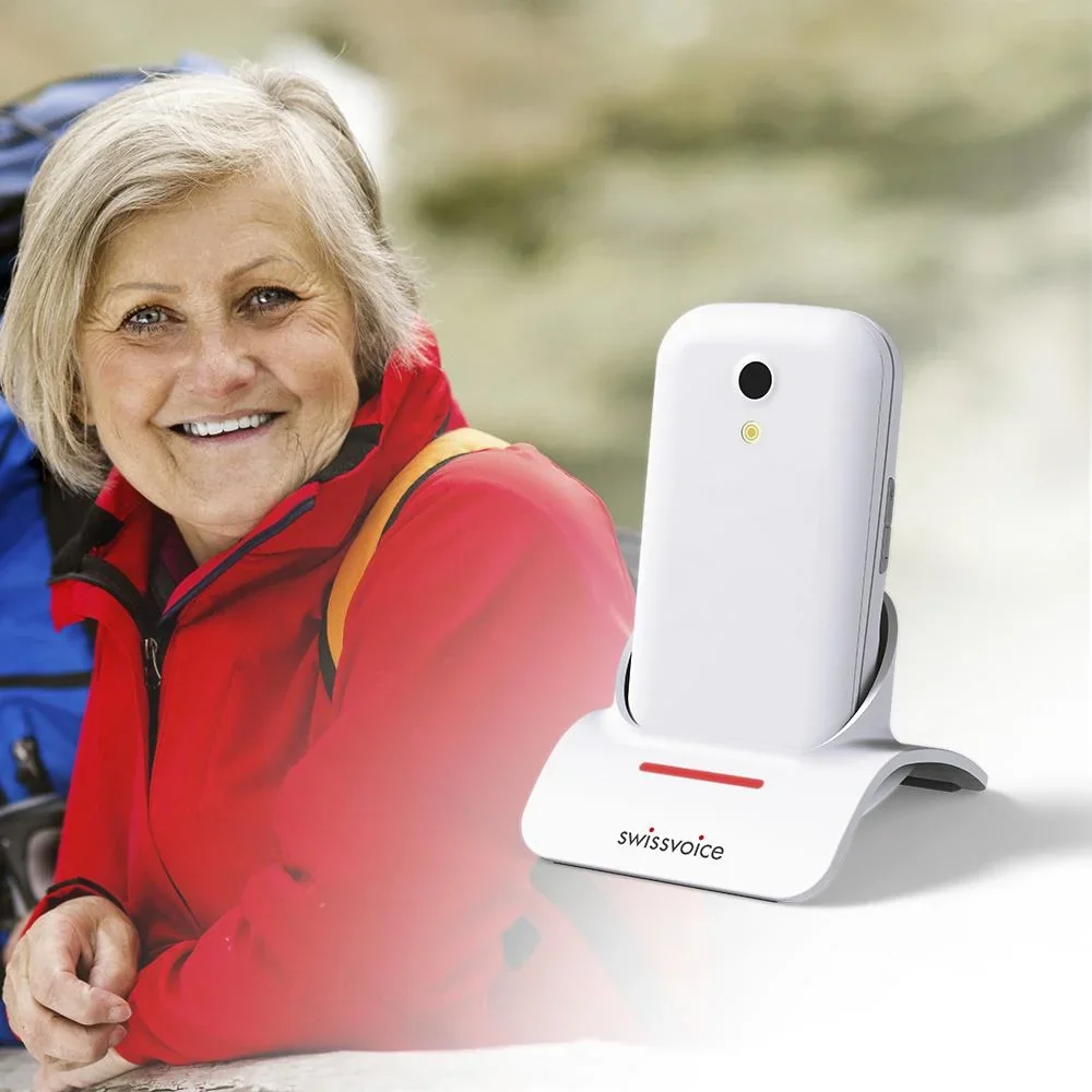 Seniorenhandy mit Sprachausgabe und SOS Taste, schwarz - 2