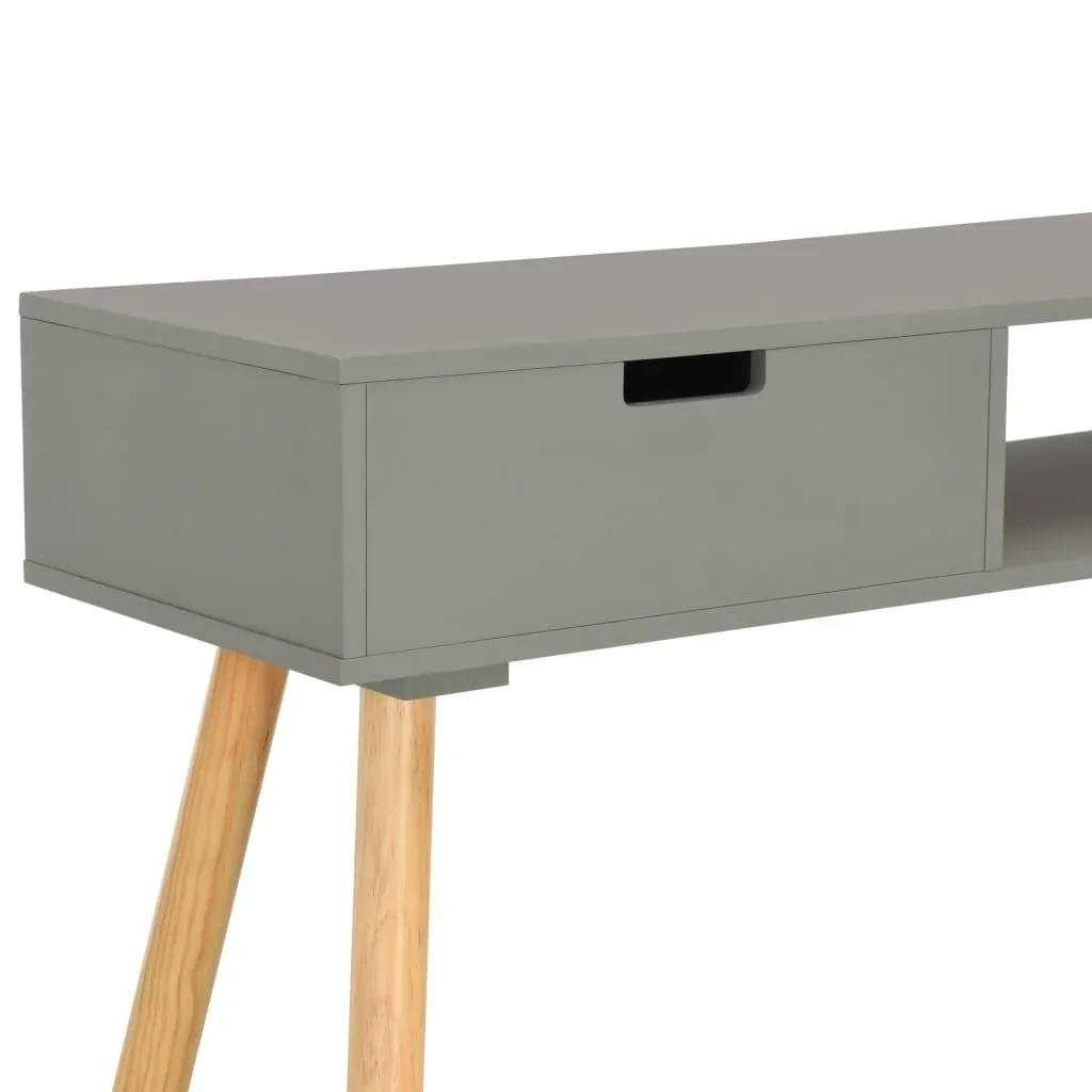 Wandtisch 80x30x72 cm Kiefer massiv grau - 0