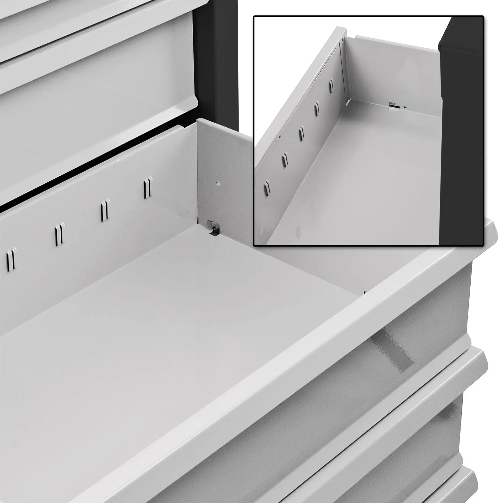 Schubladenschrank / Werkzeugschrank mammut, 7 Schubladen, RAL 7016 / 7035 - 4