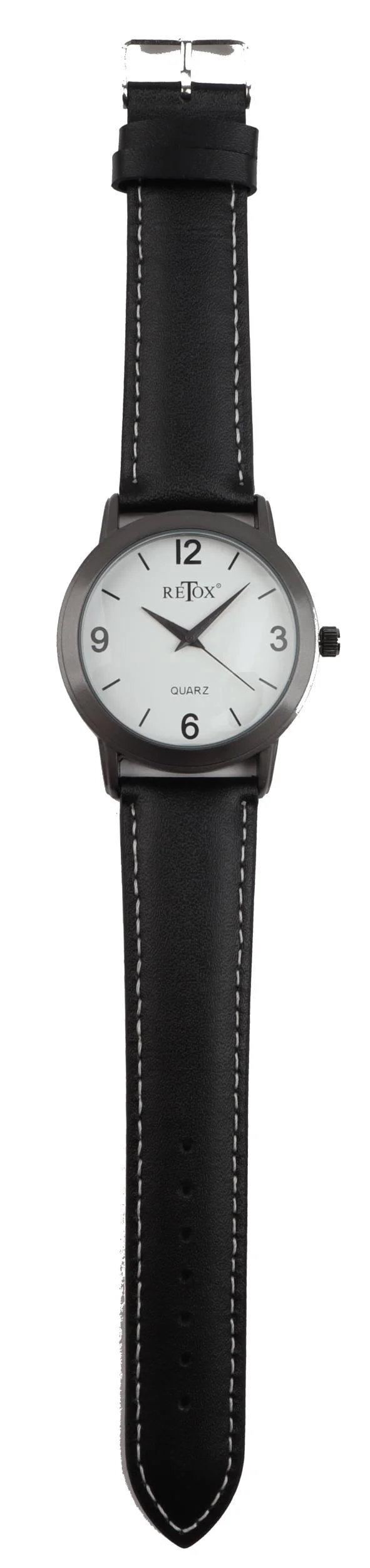 Uhren Set für Sie und Ihn in Titanoptik und Echtleder-Armband - 3