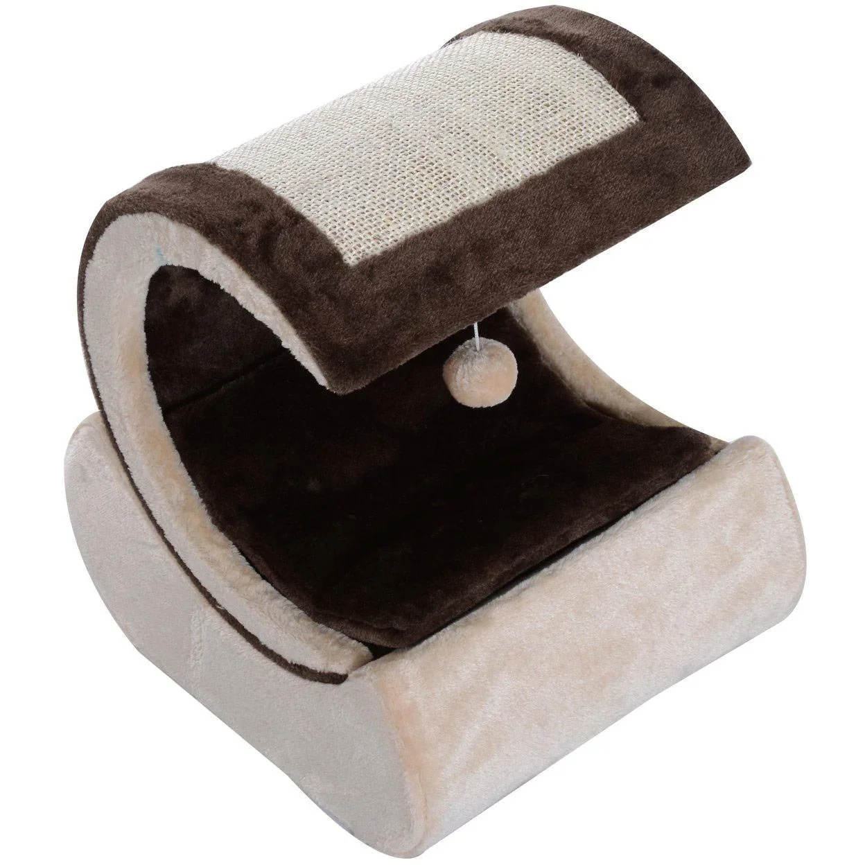 Kratzbaum Katzenbaum Spielbaum mit Polster Schlafplatz - 2