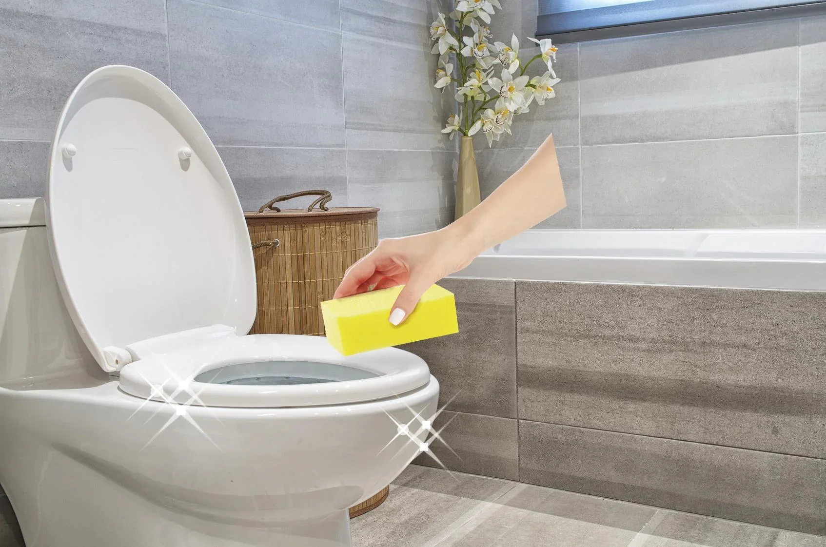 Bad & WC Reiniger-Konzentrat "Sauber-Power", 4-teilig - 2