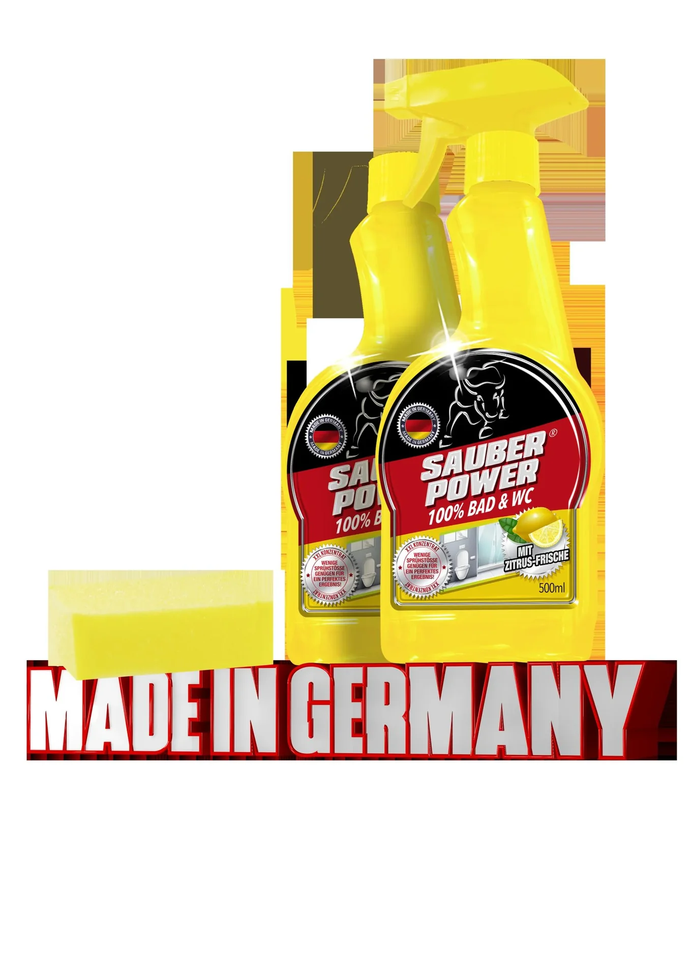 Bad & WC Reiniger-Konzentrat "Sauber-Power", 4-teilig - 3