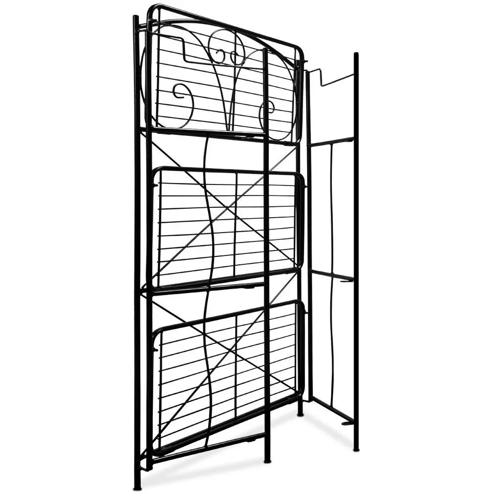 Eisenschrank, zusammenklappbar, 54x28x100cm, Schwarz - 0