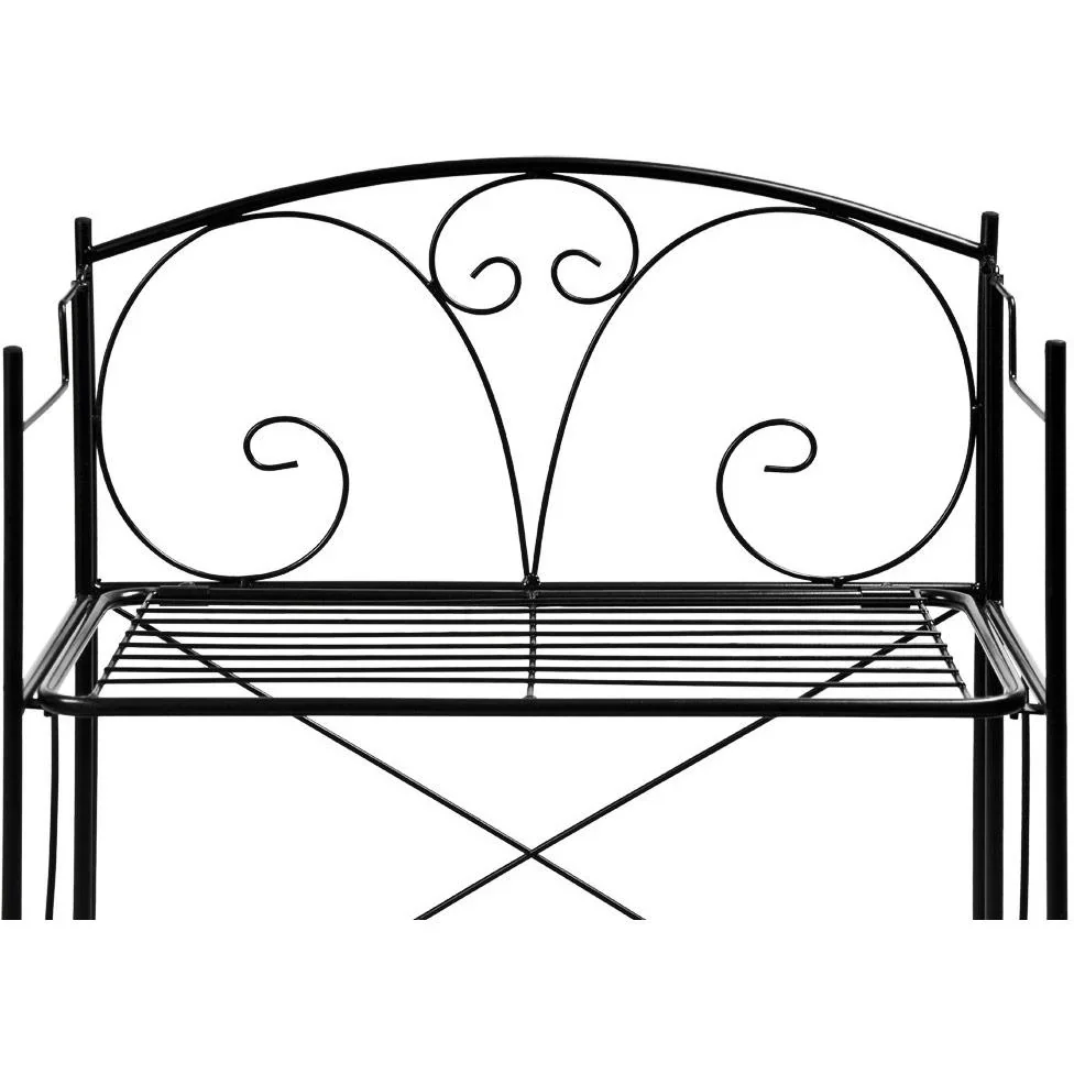 Eisenschrank, zusammenklappbar, 54x28x100cm, Schwarz - 2