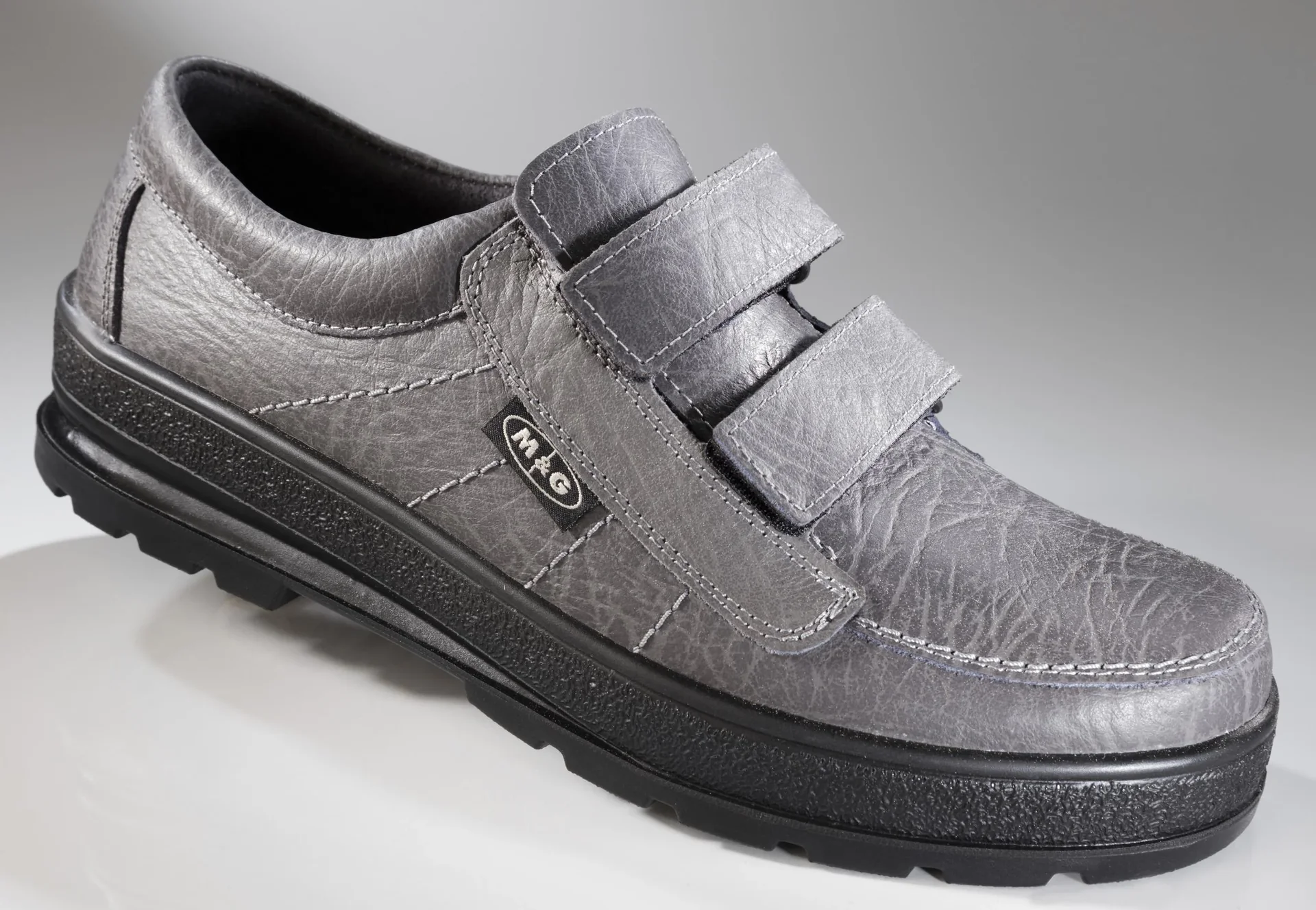 Freizeit- u. Wanderschuh mit Klettverschluss, Farbe grau, Gr. 41 - 1