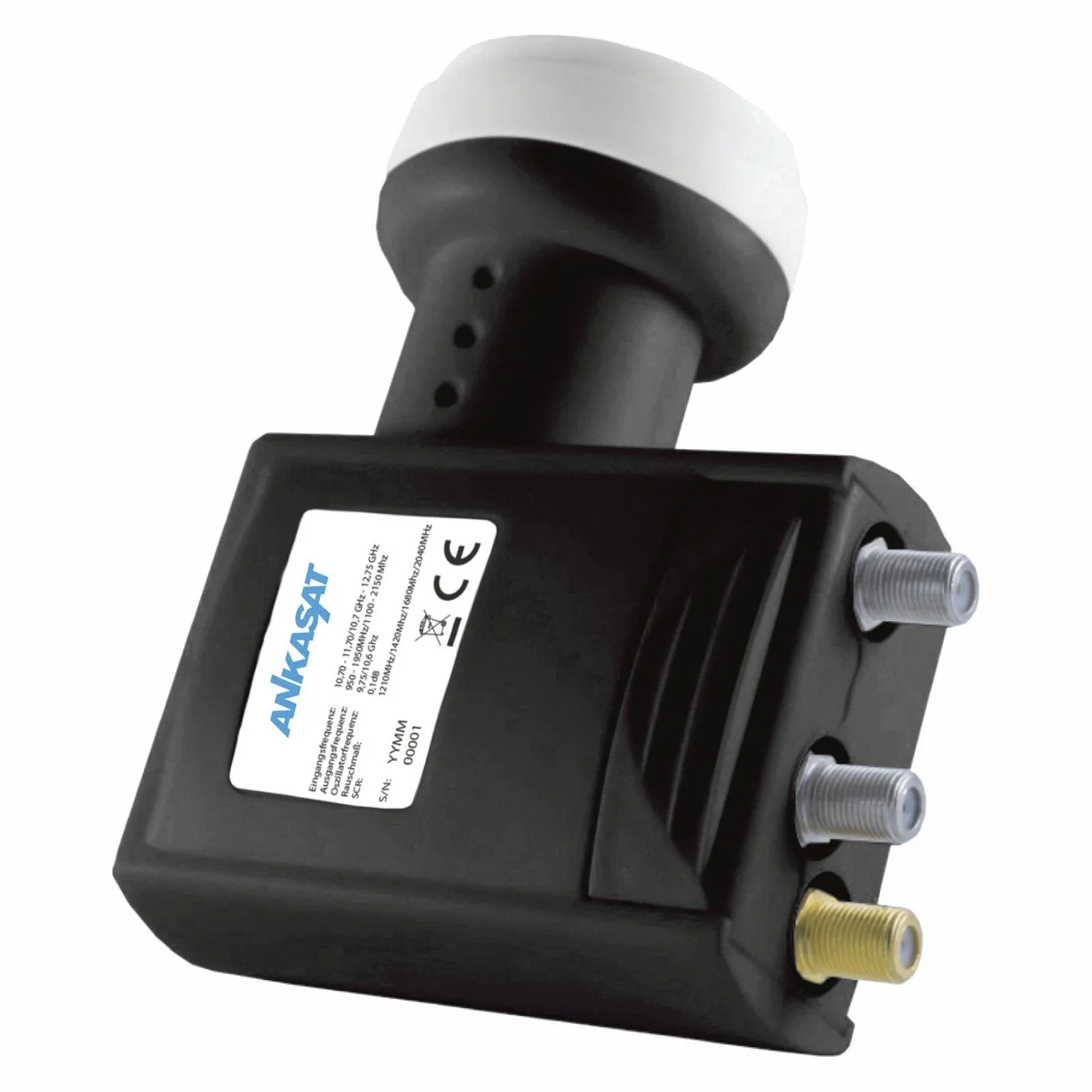 Einkabel LNB 4 x Unicable Receiver und 2 Standard Ausgänge, LTE Abschirmung - 4