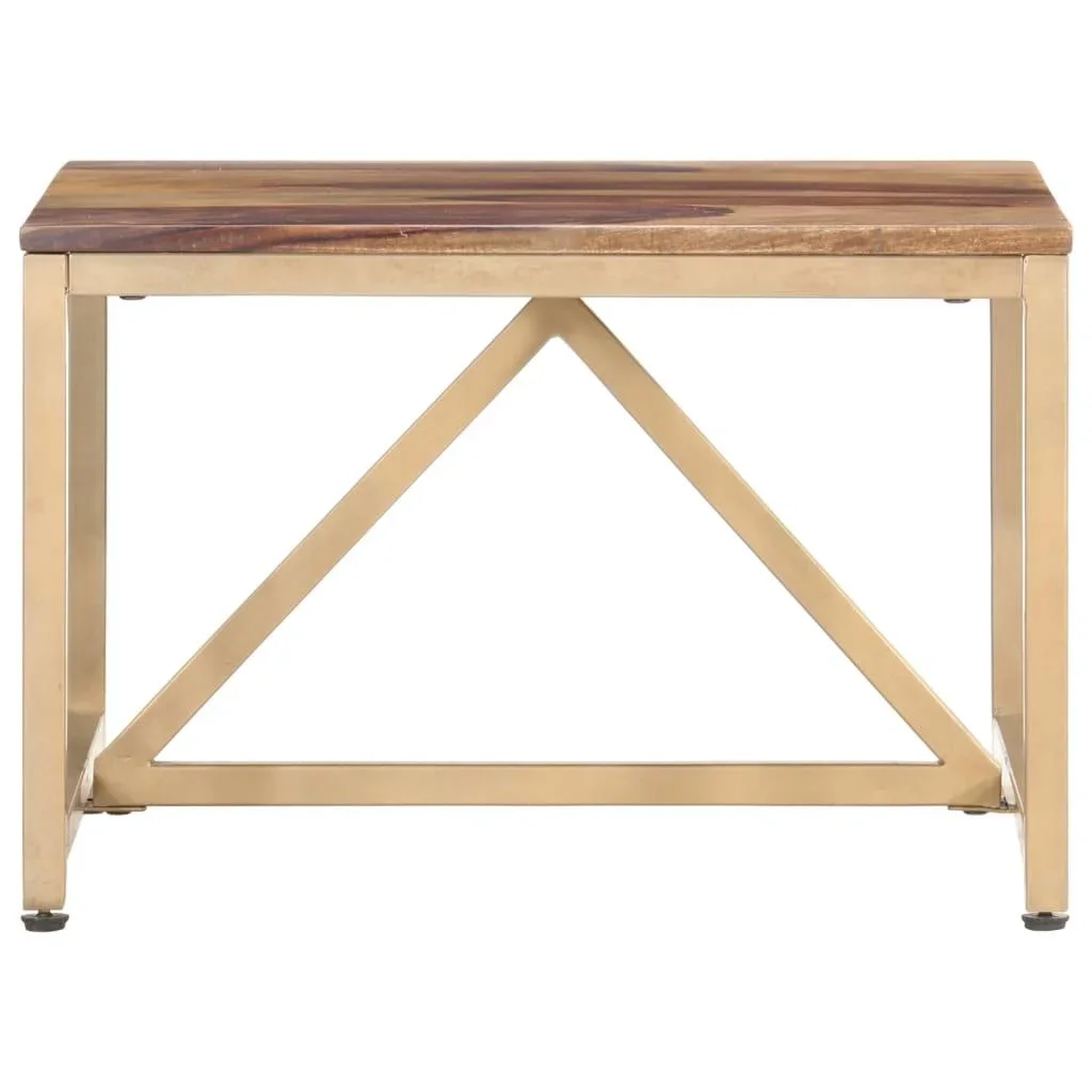 Beistelltisch 60x60x40 cm Massivholz Sheesham - 3