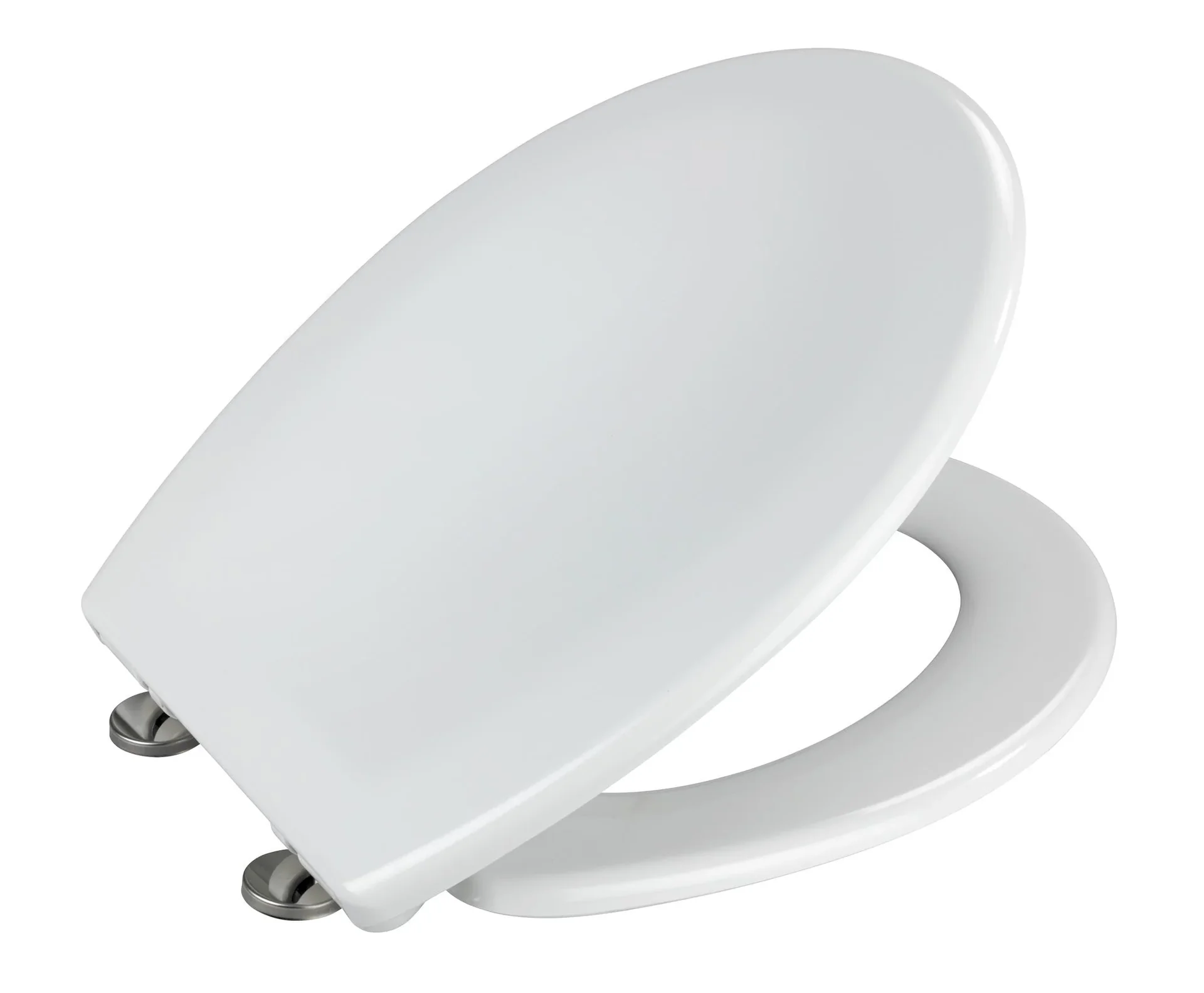 Premium WC-Sitz Tallone Weiß, Duroplast, 2-Knopf Fix-Clip Edelstahlbefestigung - 2