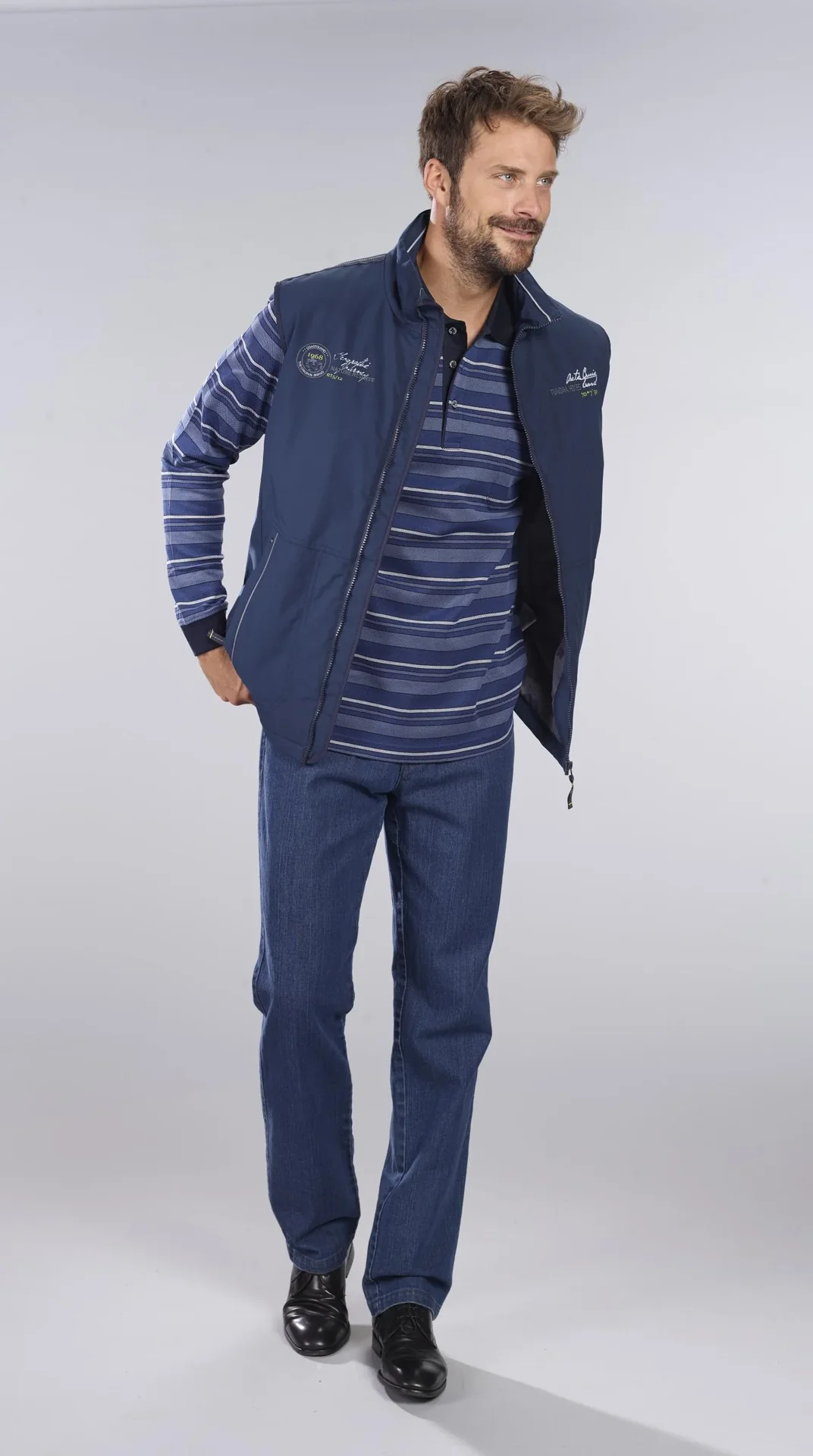 Komfortjeans, Farbe bluestone, Gr.48 - 4