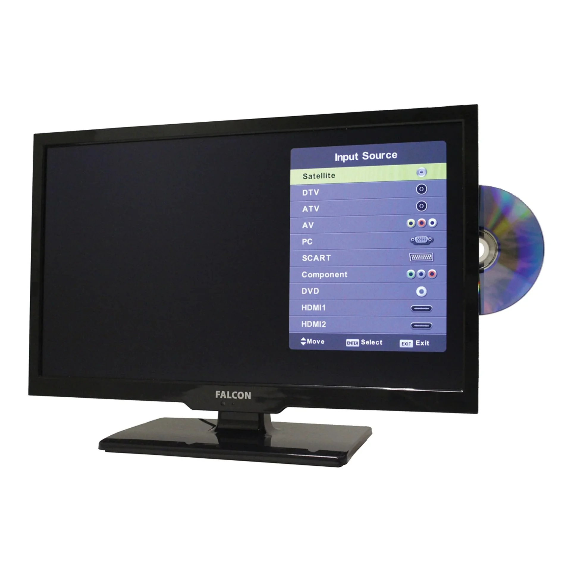 19 Zoll LED TV mit DVD Player, 12/24 und 230 Volt - 1