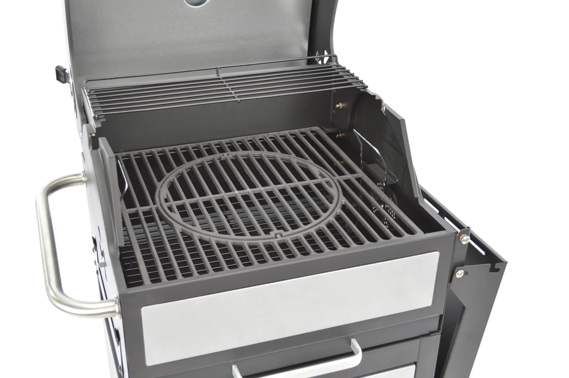 Holzkohlegrill, Grillwagen, 114 cm - 2