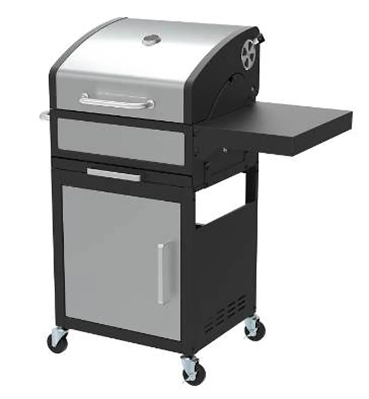 Holzkohlegrill, Grillwagen, 114 cm - 6