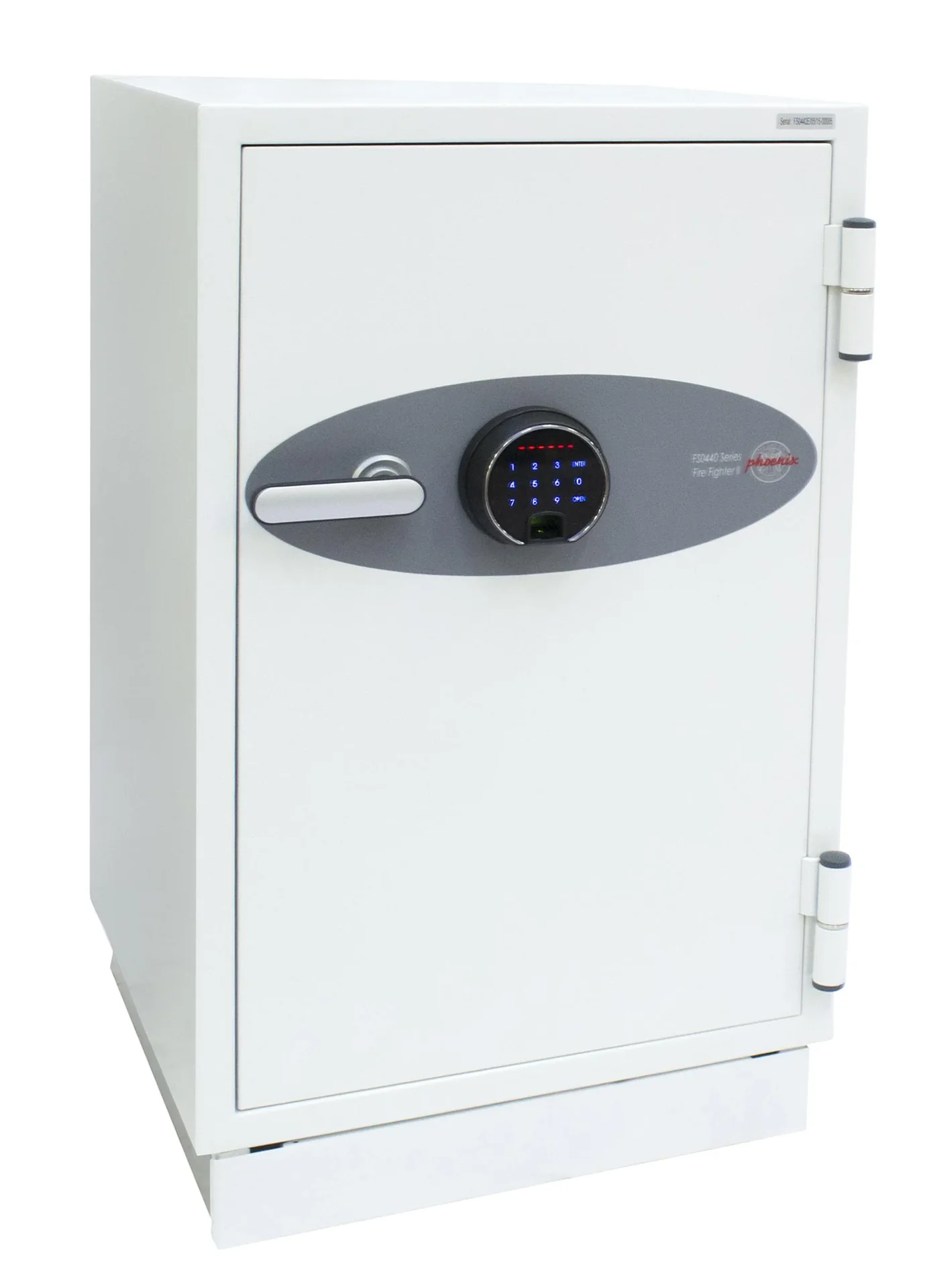 Dokumenten-Feuerschutztresor Fire Fighter II, Außenmaße 900 x 520 x 520 mm, mit Fingerabdruckschloss - 0