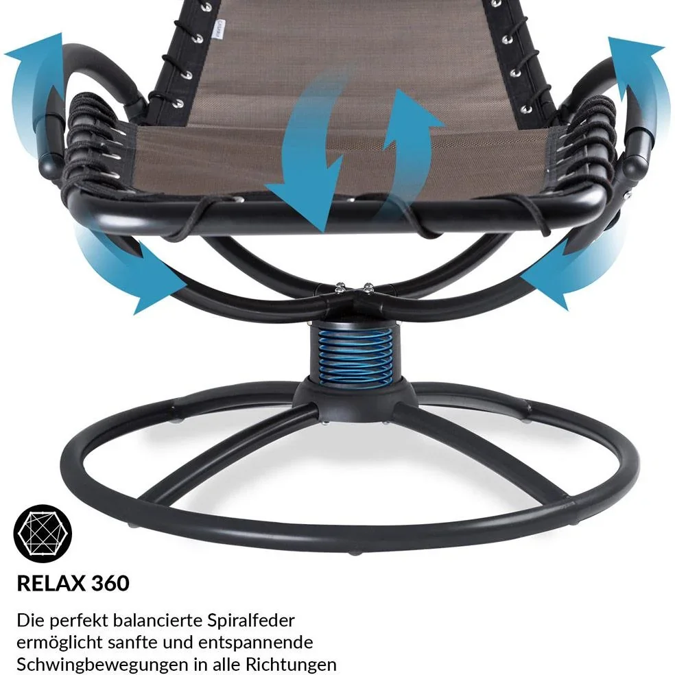 Entspannungsliege Eve mit Schaukelfunktion Mokka - 3