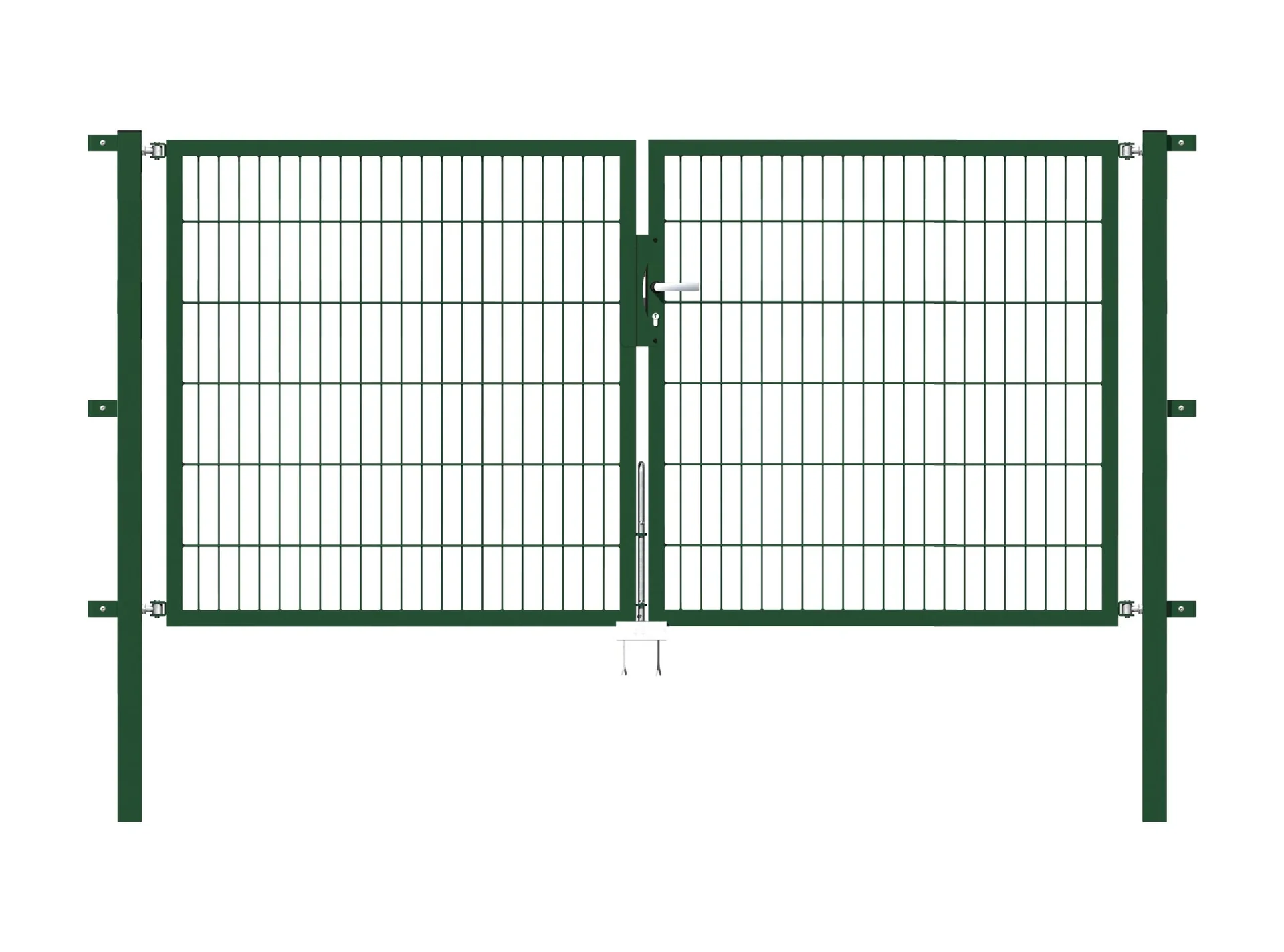 Doppeltor Flexo mit Zubehör, grün, Breite 250 cm, Höhe 120 cm, PF: 60x60 cm - 1