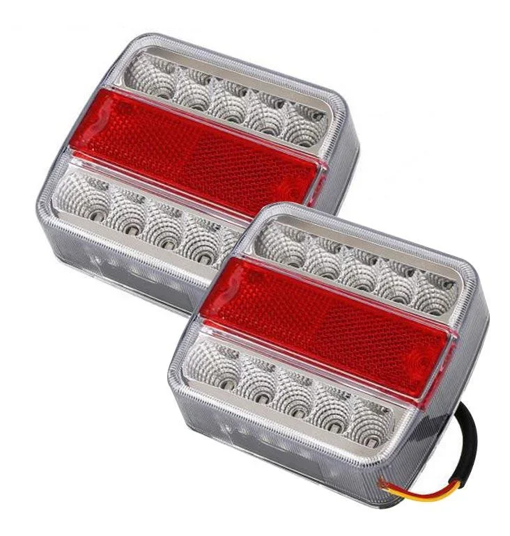 LED 3-Kammer-Schlussleuchte, 12 Volt, 2 Stück - 0