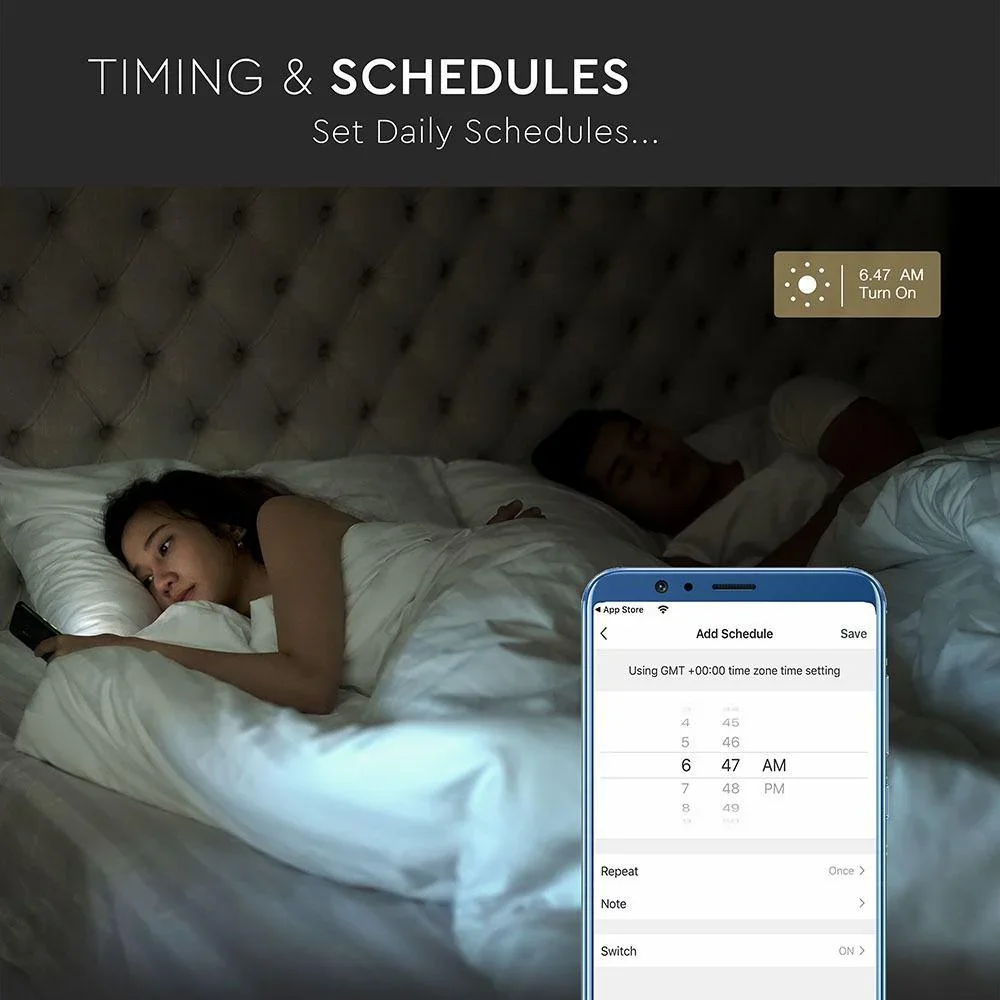 VT-5119 LED WiFi intelligente Lampe - 10W - RGB+W - E27 - 1