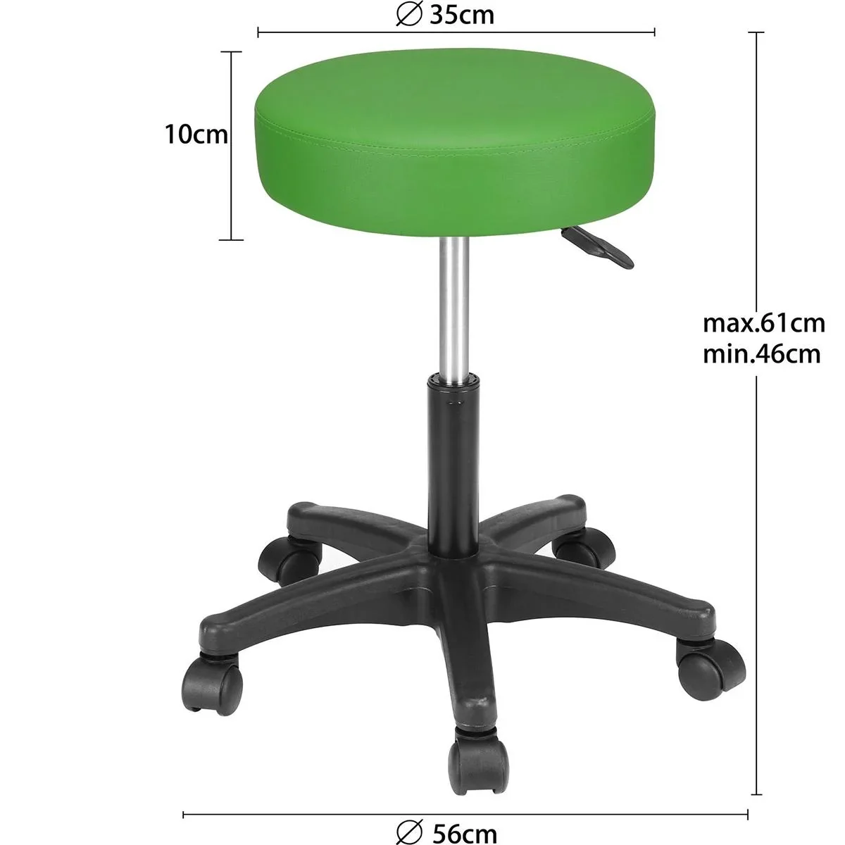 Krücken-Arbeitshocker - drehbar und verstellbar - 2