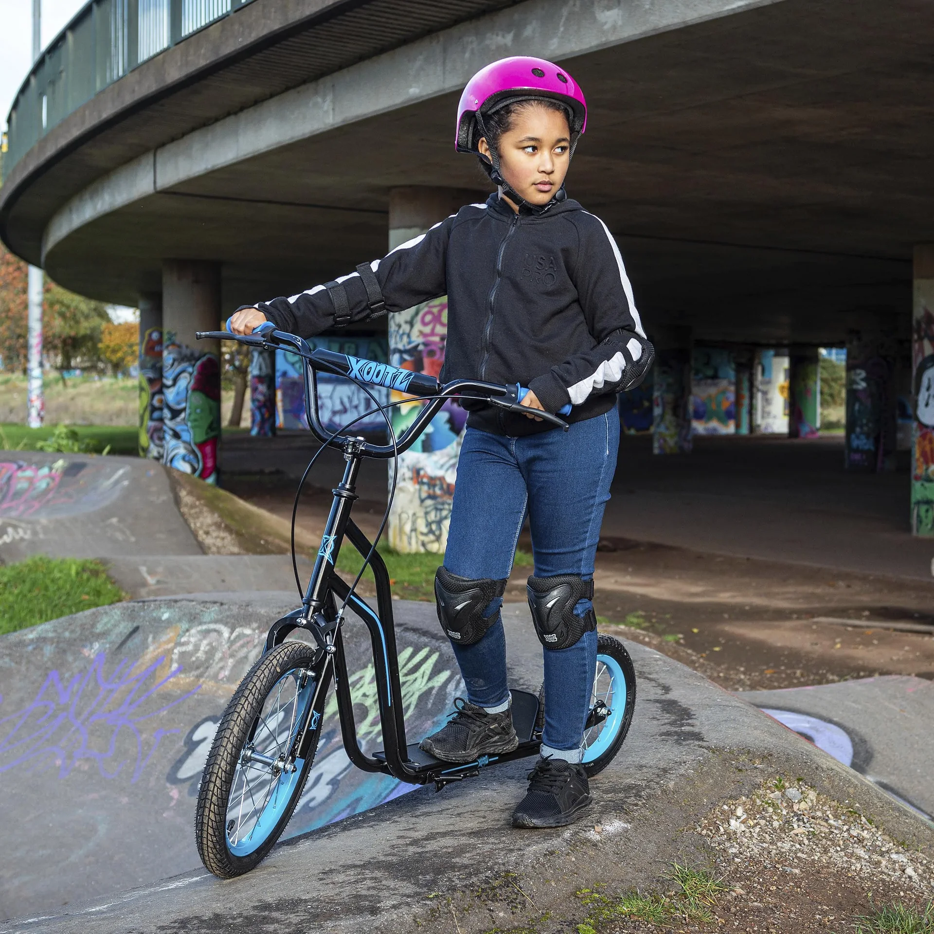 BMX Scooter, blau - 6