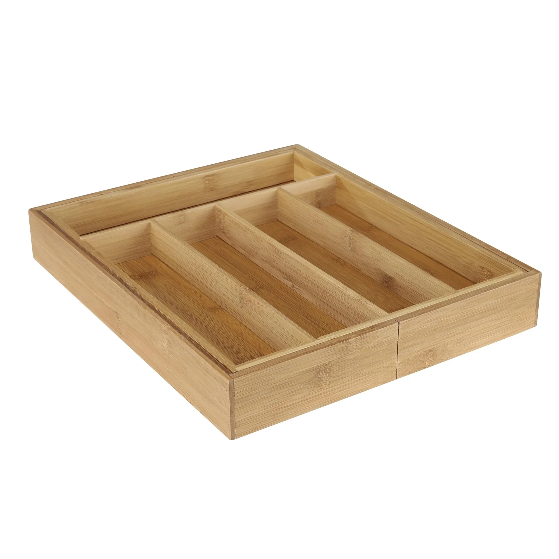 Besteckkasten, Bambus, ausziehbar - 1