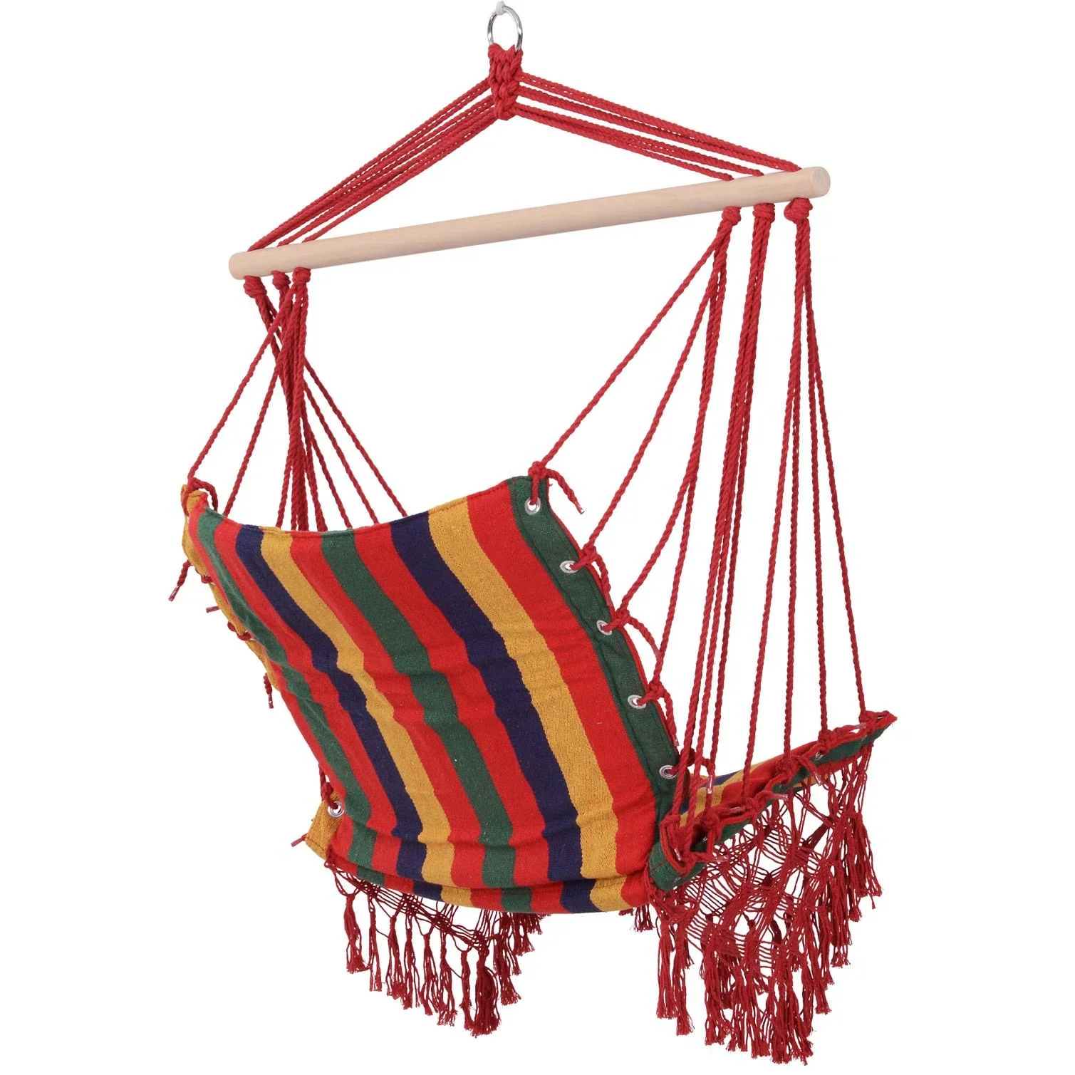 Hängesessel Hängeschaukel Schwebesessel wetterfest UV-beständig Bunt 100 x 60 cm bis 120 kg - 3