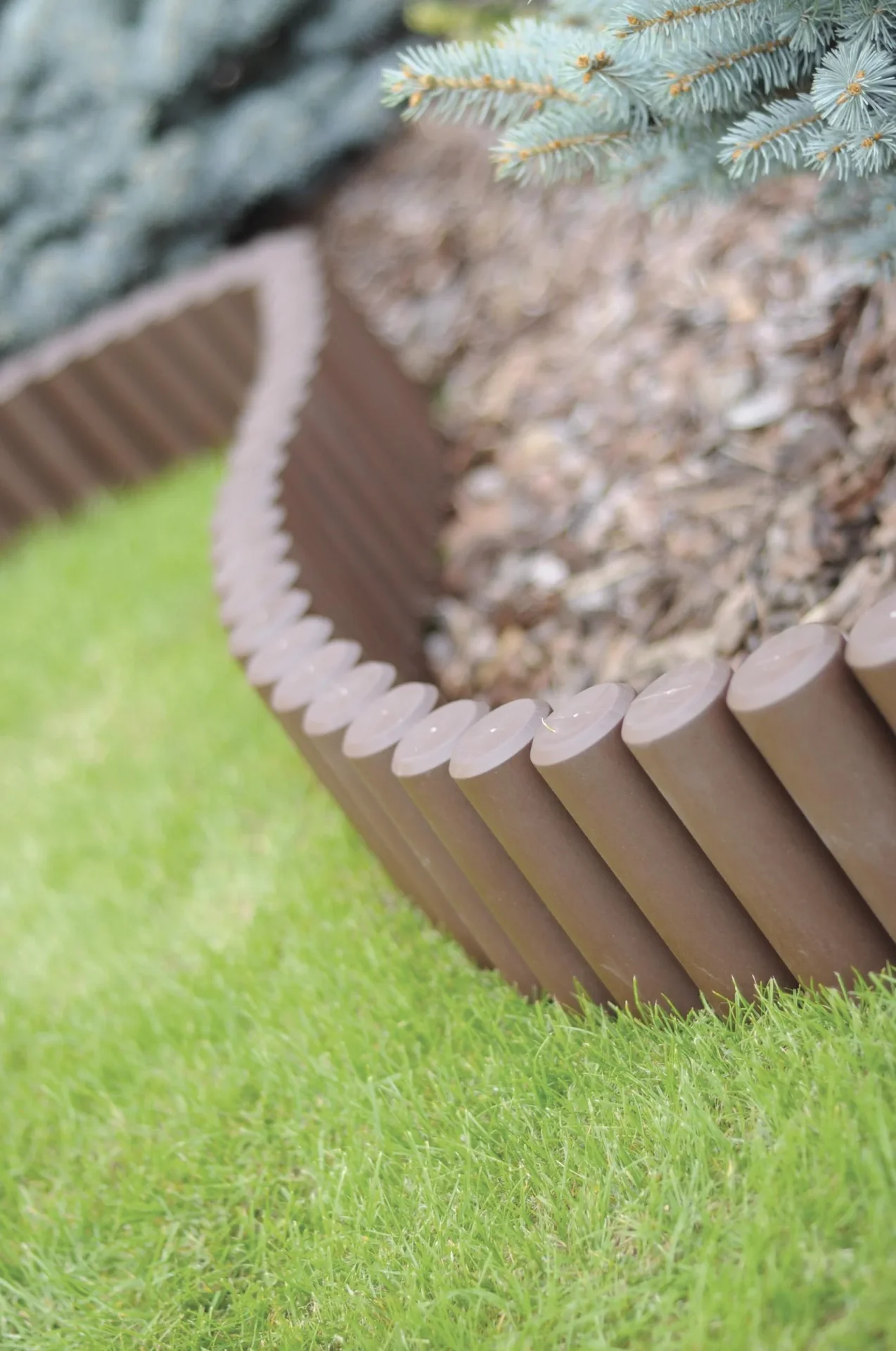 Beeteinfassung PALISADE, braun - 10 Stück - 2,7 m - 2