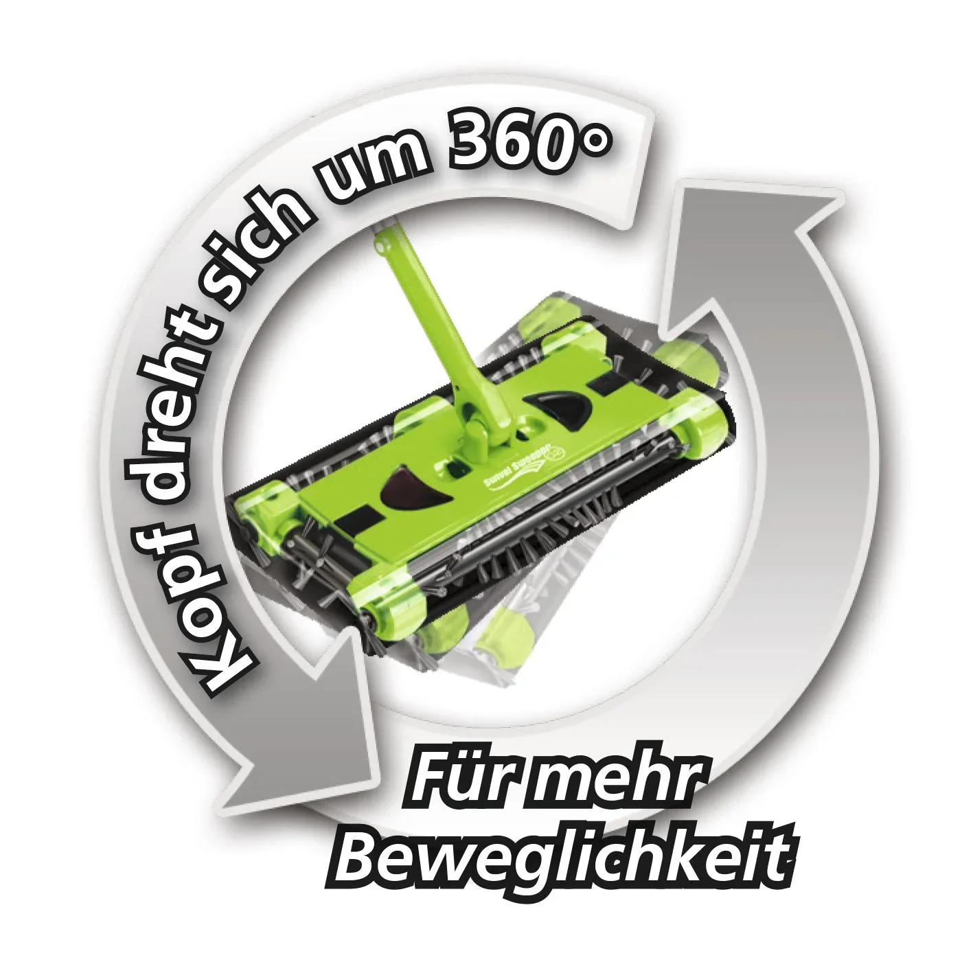 Akku-Besen Swivel Sweeper G2, 7,2 V limegreen - 6