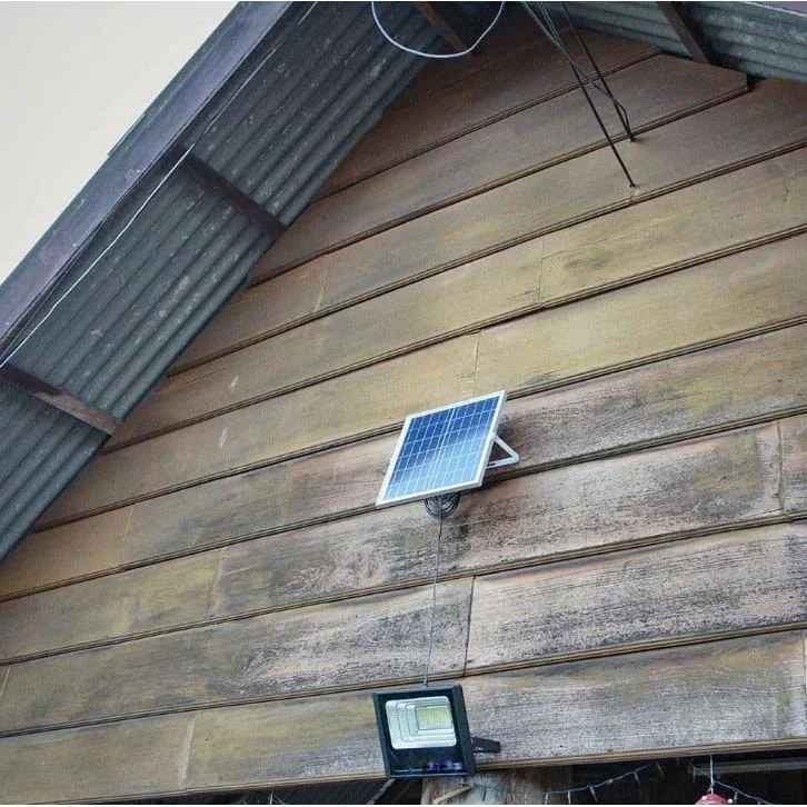 VT-25W Solar-Flutlicht mit Solarpanel - 550 Lm - 6000K - Schwarz - 5