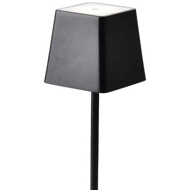 VT-7563 Tischleuchte - 3000K - Dimmbar durch Berührung - Wiederaufladbar - Schwarz - 0