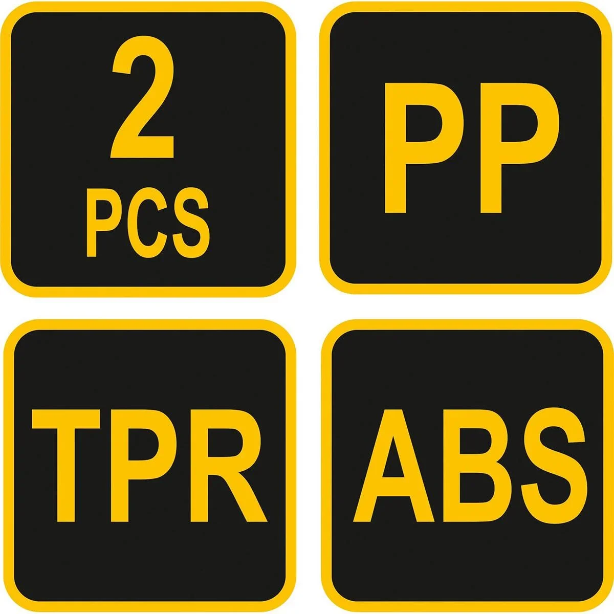 Zusammenklappbare Böcke Satz 2 Stück - 75kg max pro Bock - 52x78cm - 1
